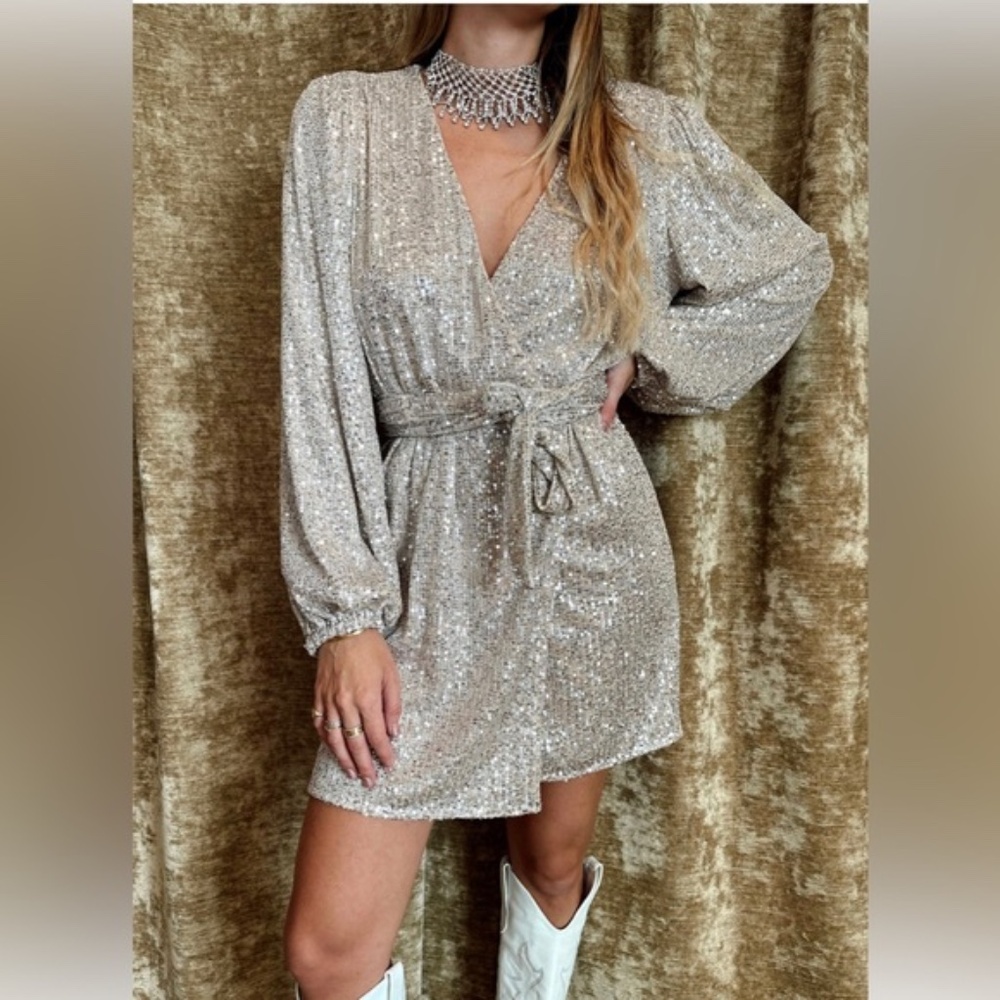 12th Tribe Sequin Dress S